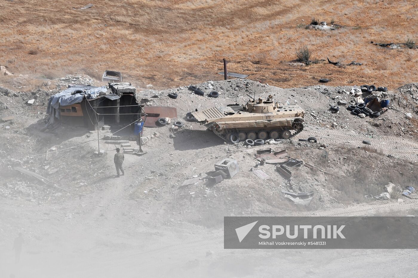 Situation around Yarmouk refugee camp south of Damascus