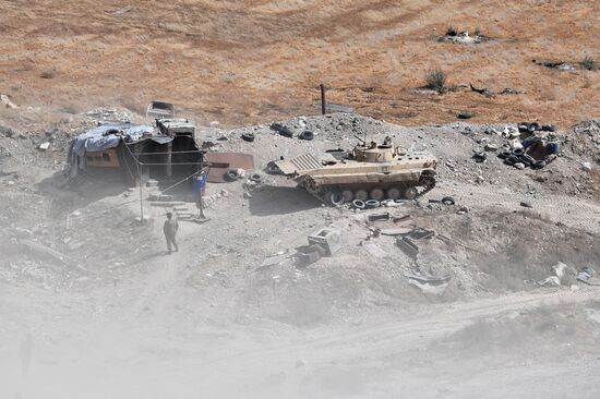 Situation around Yarmouk refugee camp south of Damascus