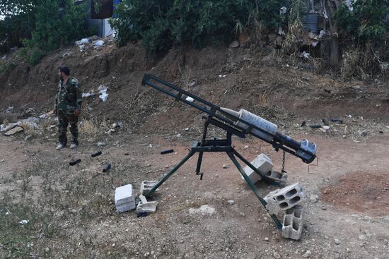 Situation around Yarmouk refugee camp south of Damascus