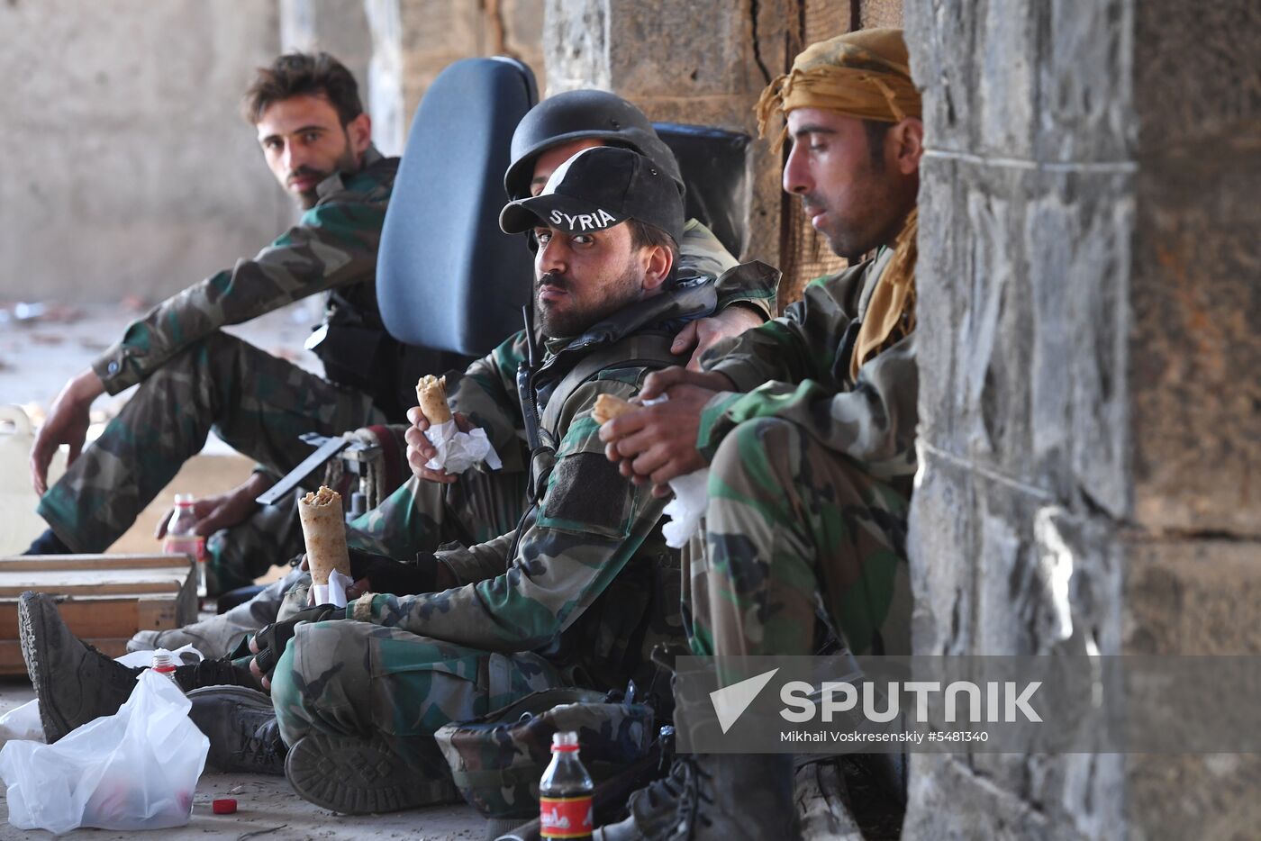Situation around Yarmouk refugee camp south of Damascus