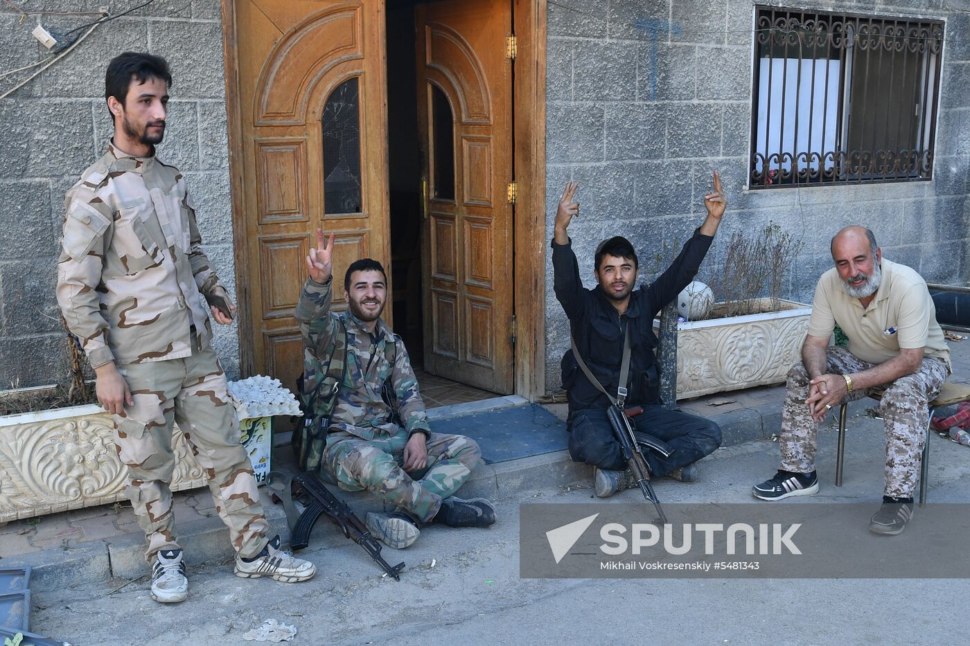 Situation around Yarmouk refugee camp south of Damascus