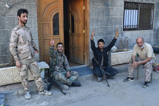 Situation around Yarmouk refugee camp south of Damascus