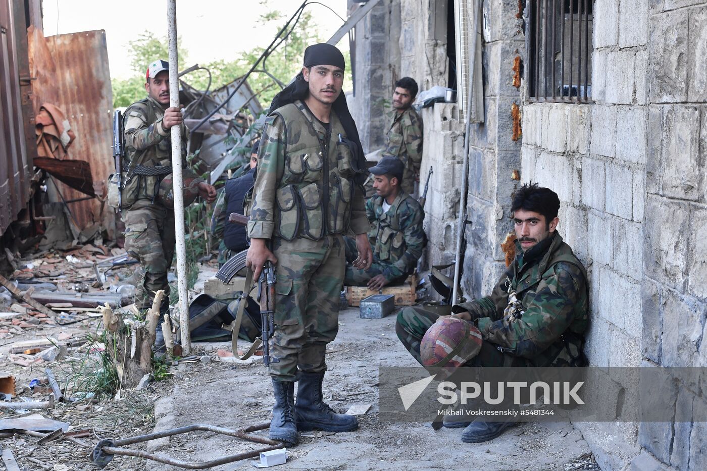 Situation around Yarmouk refugee camp south of Damascus