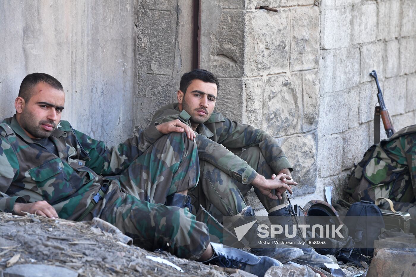 Situation around Yarmouk refugee camp south of Damascus