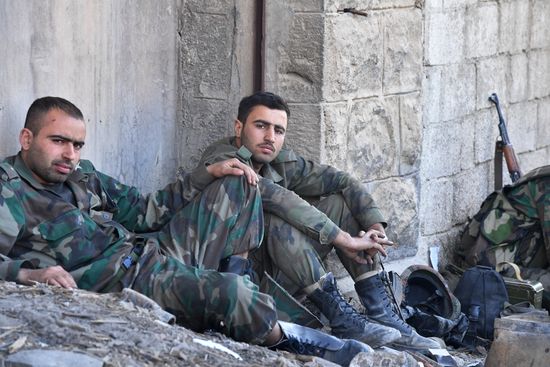 Situation around Yarmouk refugee camp south of Damascus