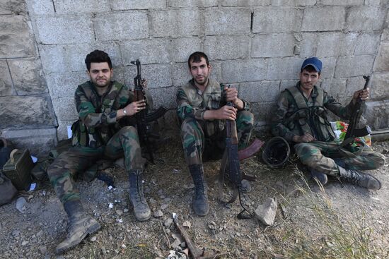 Situation around Yarmouk refugee camp south of Damascus