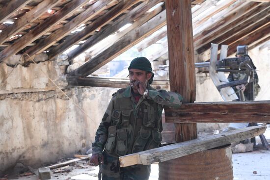Situation around Yarmouk refugee camp south of Damascus