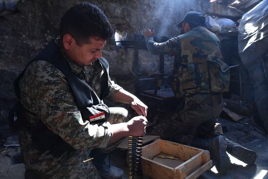 Situation around Yarmouk refugee camp south of Damascus