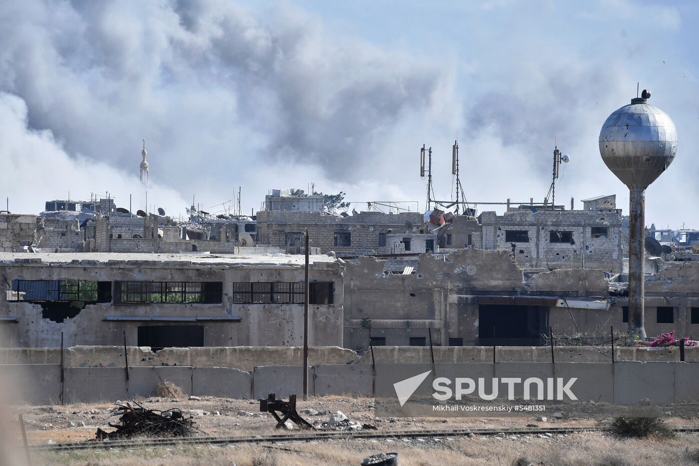 Situation around Yarmouk refugee camp south of Damascus
