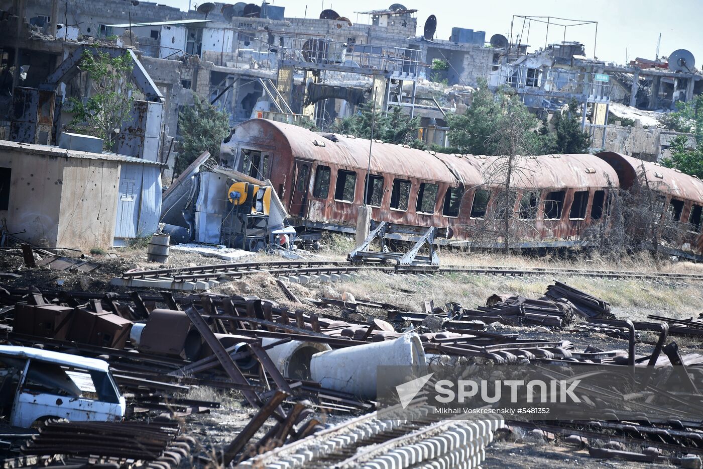 Situation around Yarmouk refugee camp south of Damascus