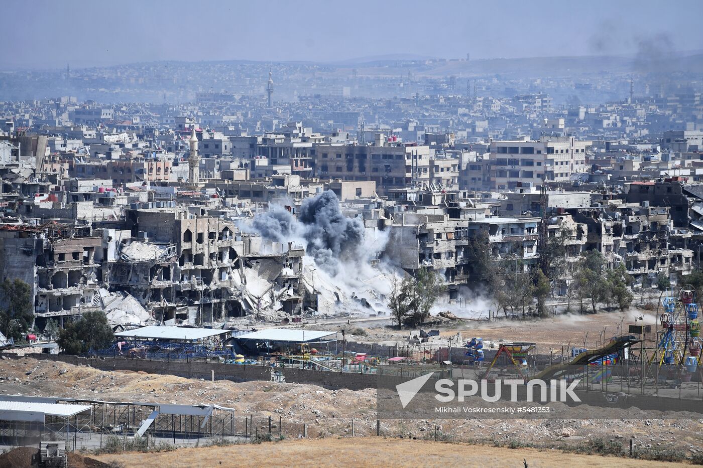 Situation around Yarmouk refugee camp south of Damascus