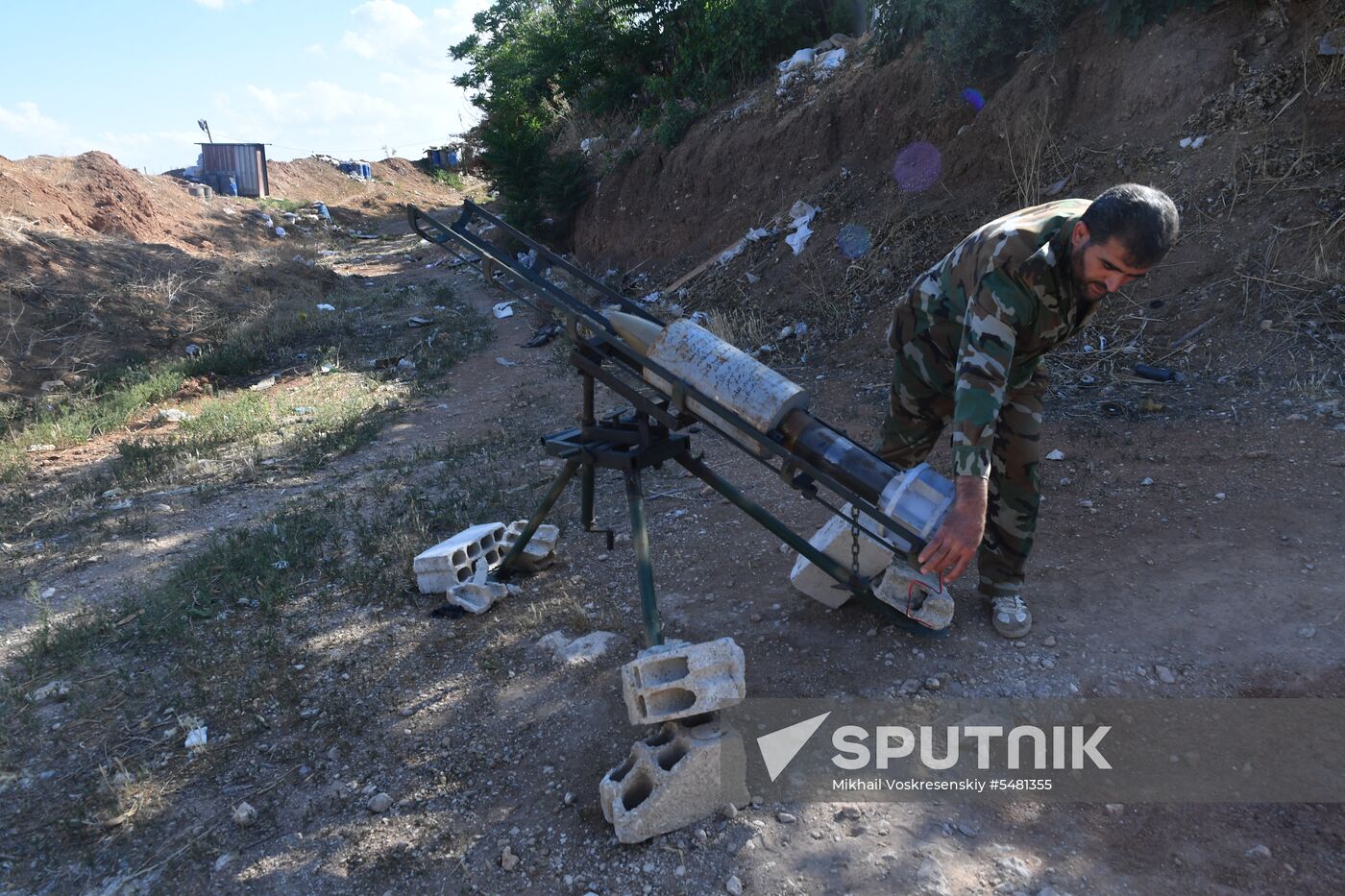 Situation around Yarmouk refugee camp south of Damascus