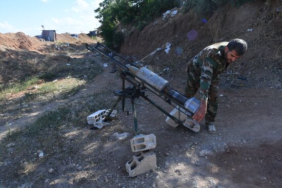 Situation around Yarmouk refugee camp south of Damascus