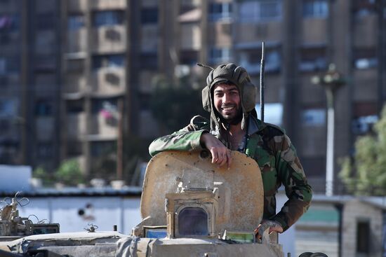 Situation around Yarmouk refugee camp south of Damascus