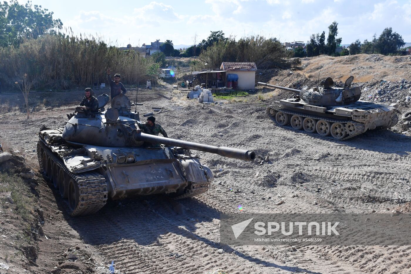 Situation around Yarmouk refugee camp south of Damascus