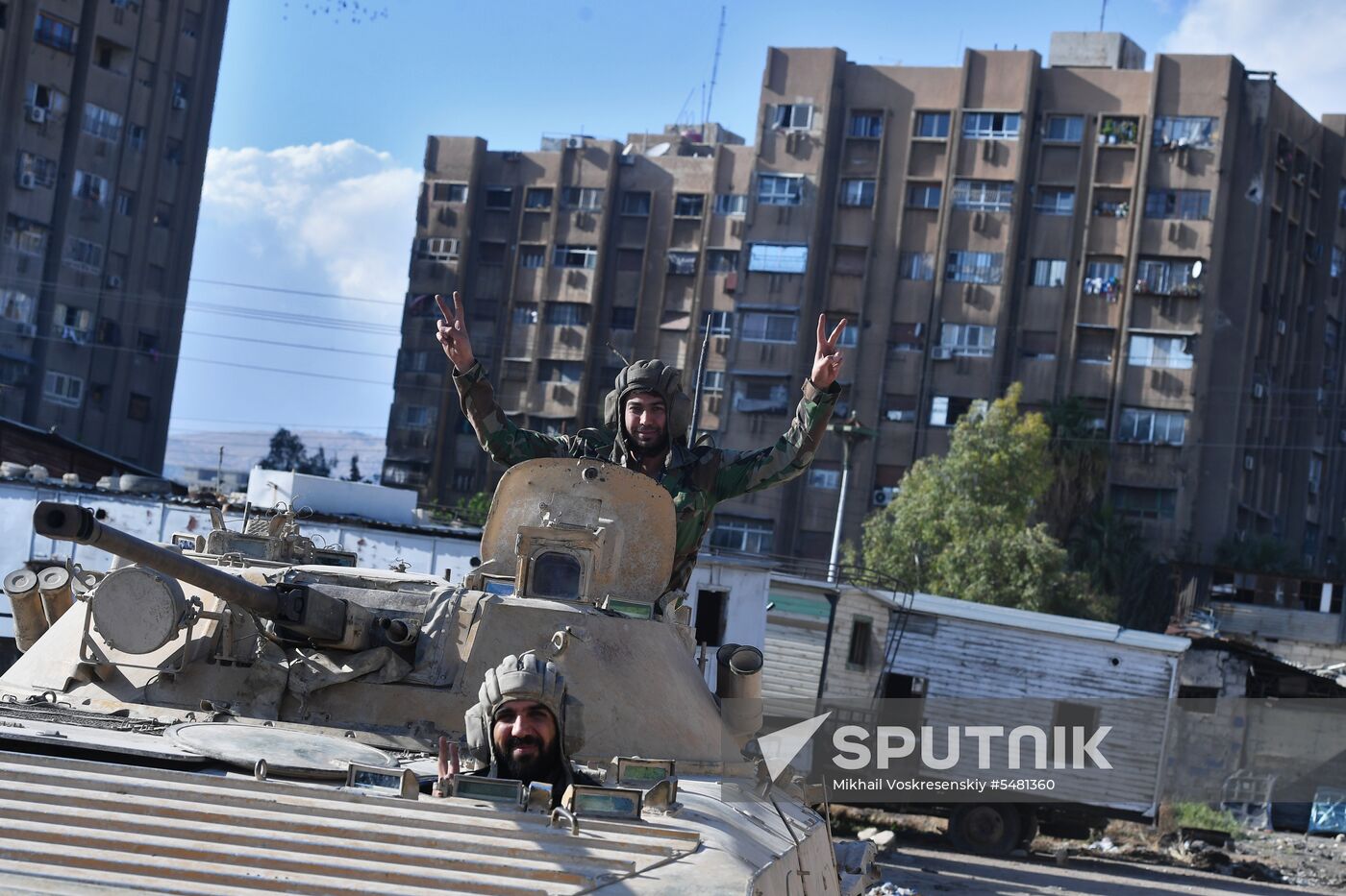 Situation around Yarmouk refugee camp south of Damascus