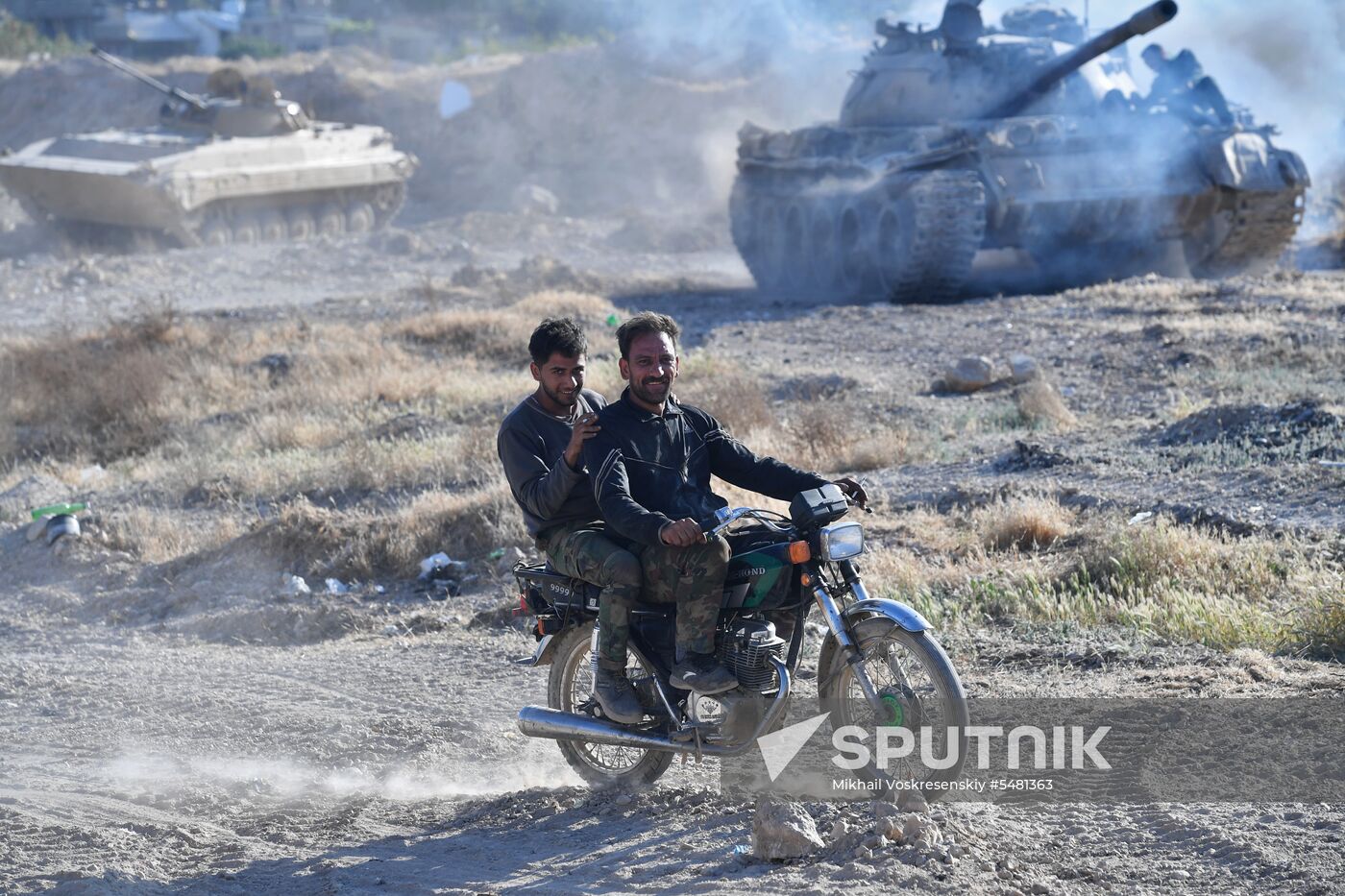 Situation around Yarmouk refugee camp south of Damascus