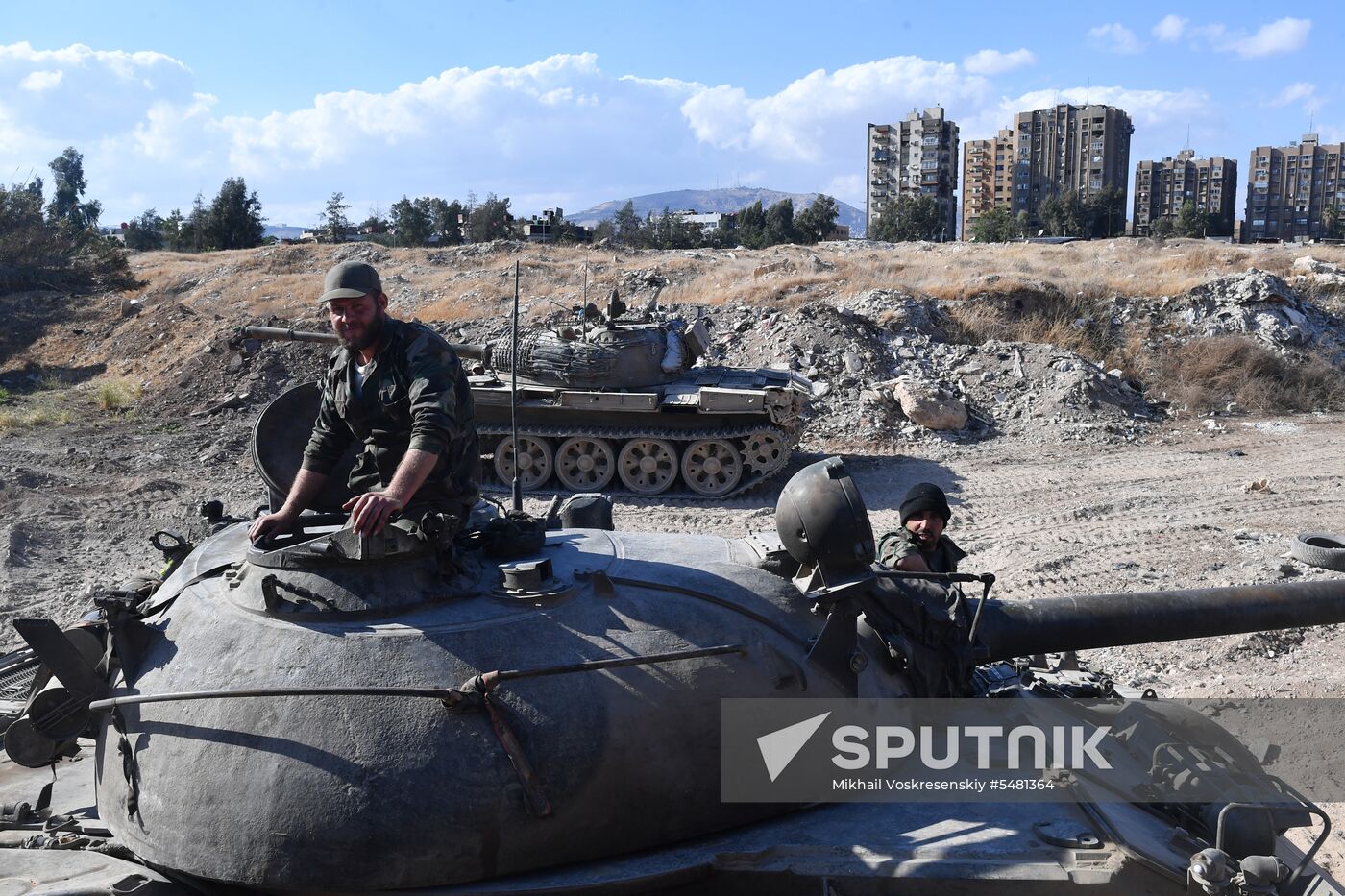 Situation around Yarmouk refugee camp south of Damascus