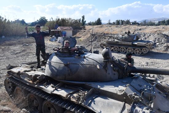 Situation around Yarmouk refugee camp south of Damascus