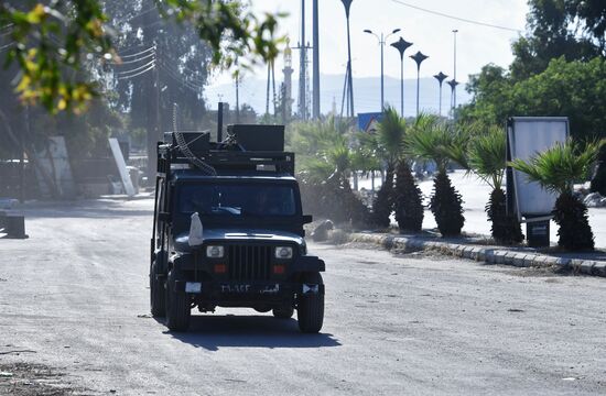 Situation around Yarmouk refugee camp south of Damascus