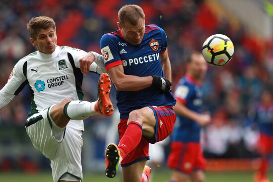 Football. Russian Football Premier League. CSKA vs. Krasnodar