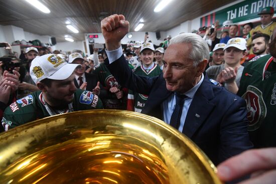 Ice hockey. Kontinental Hockey League. Ak Bars vs. CSKA