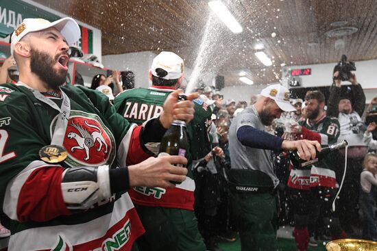 Ice hockey. Kontinental Hockey League. Ak Bars vs. CSKA