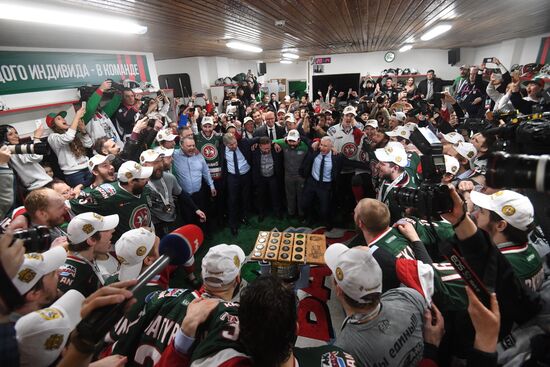 Ice hockey. Kontinental Hockey League. Ak Bars vs. CSKA