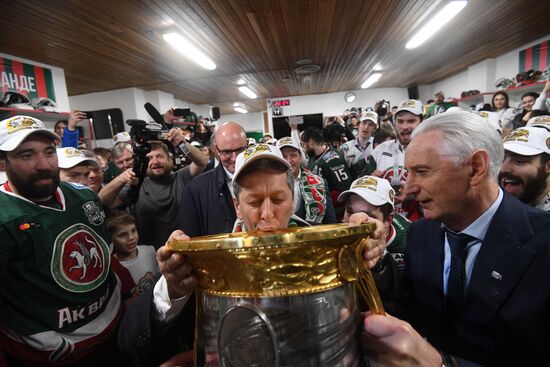 Ice hockey. Kontinental Hockey League. Ak Bars vs. CSKA