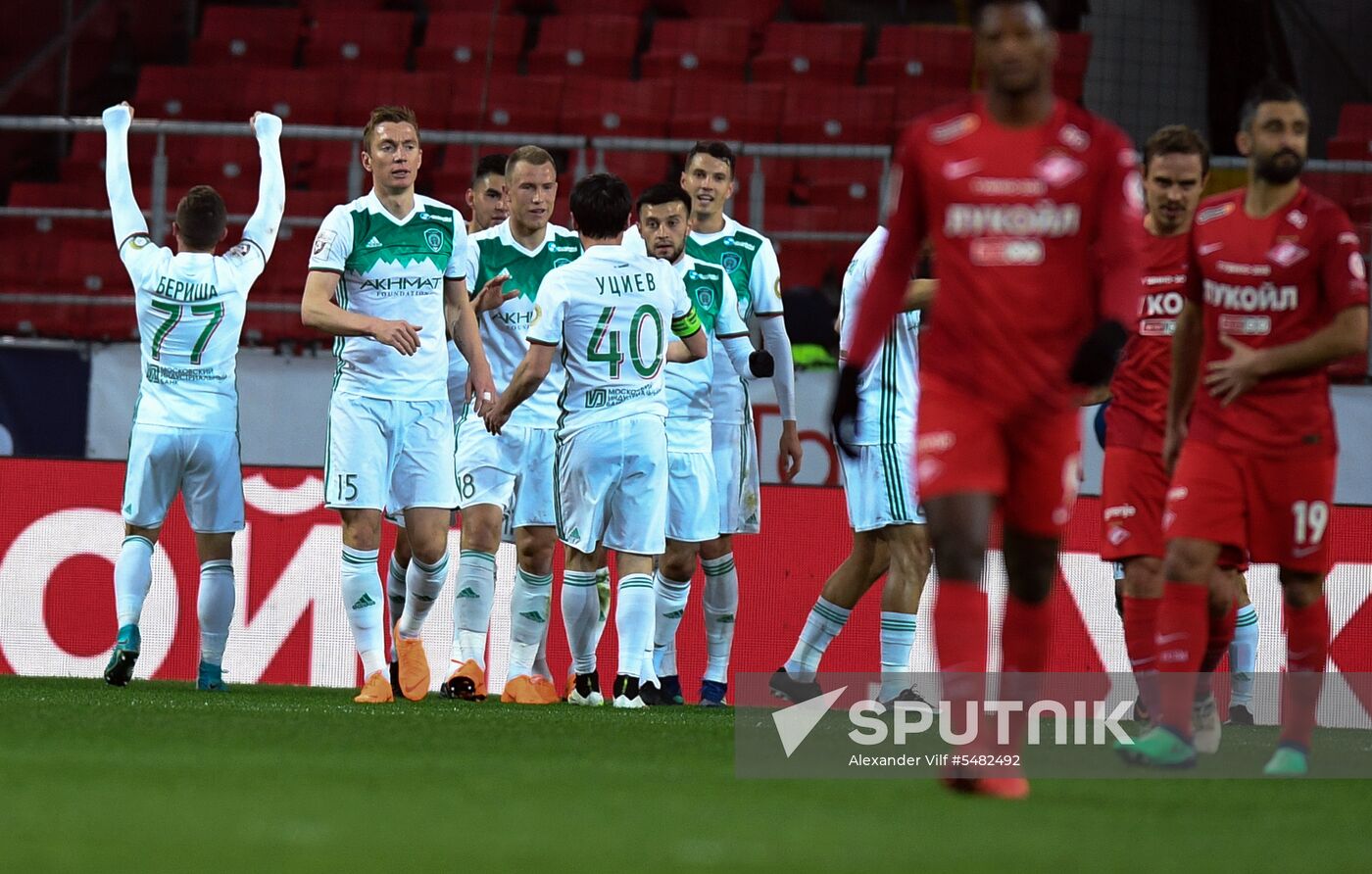 Football. Russian Football Premier League. Spartak vs. Akhmat