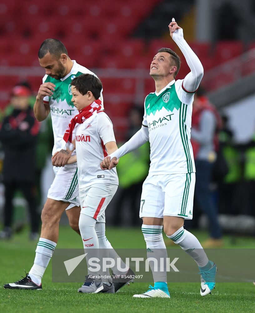 Football. Russian Football Premier League. Spartak vs. Akhmat