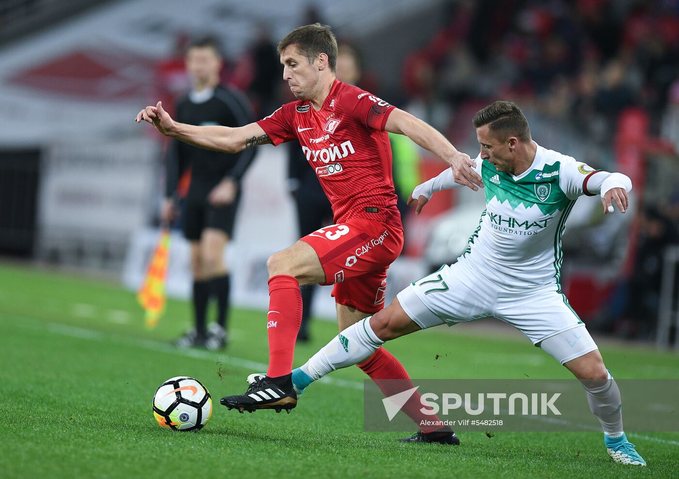 Football. Russian Football Premier League. Spartak vs. Akhmat