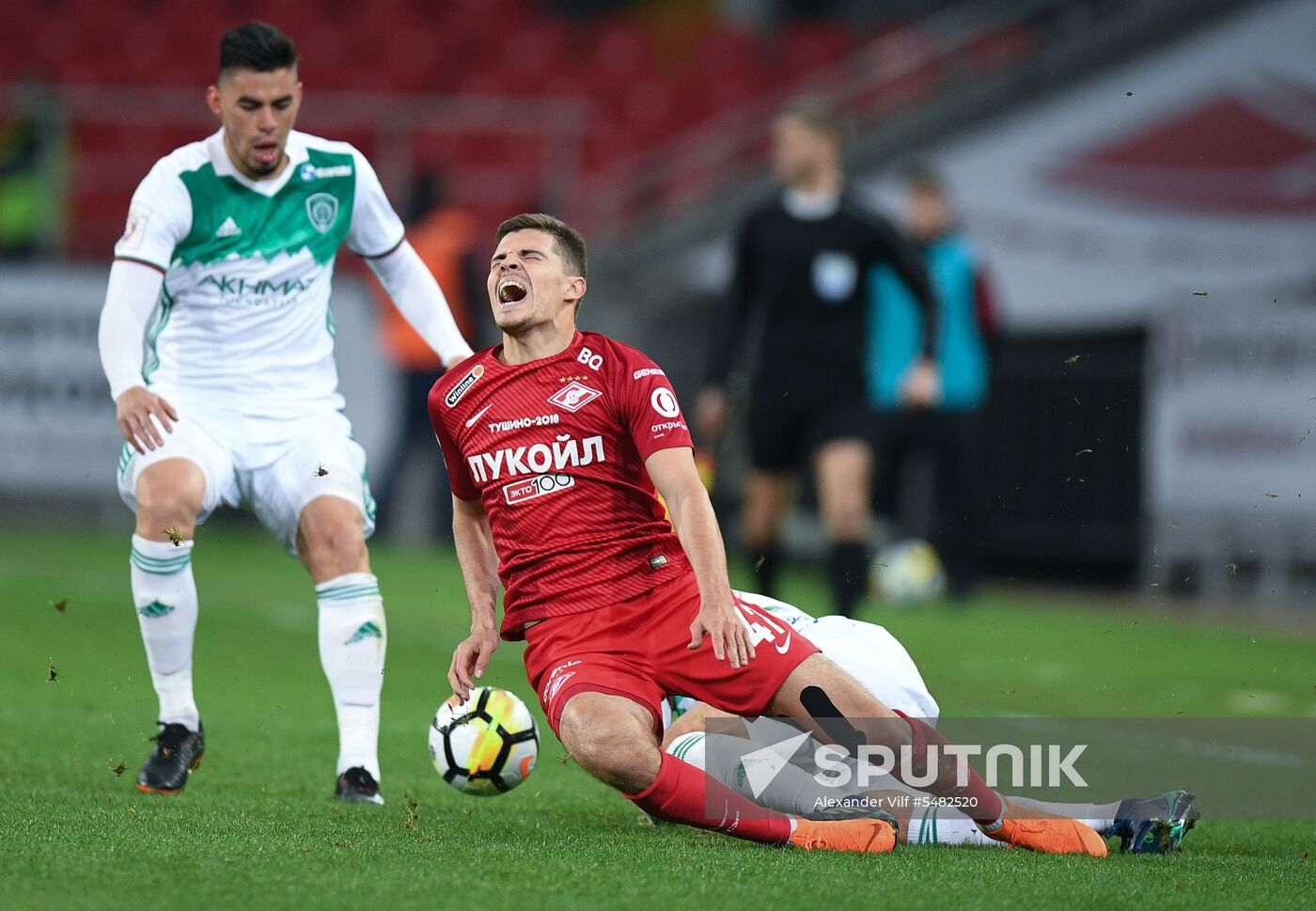 Football. Russian Football Premier League. Spartak vs. Akhmat