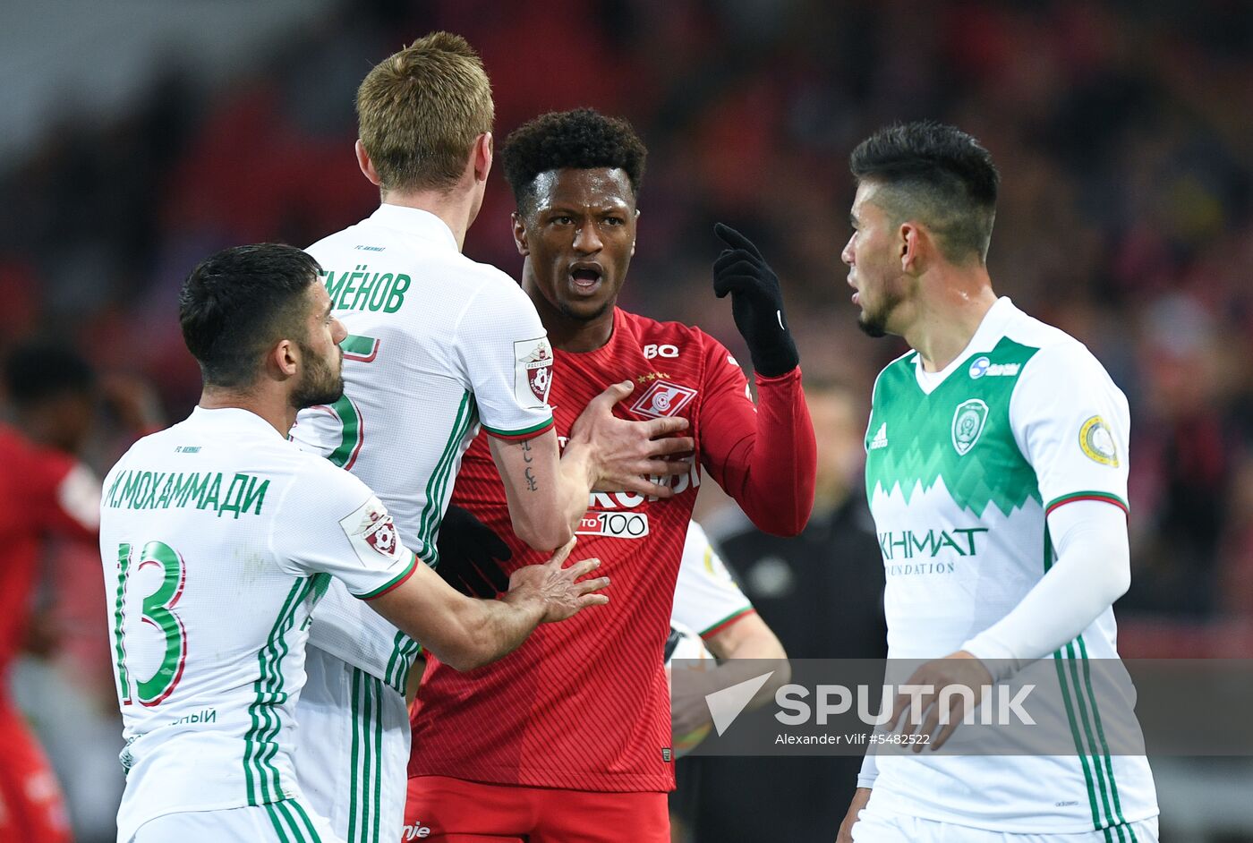 Football. Russian Football Premier League. Spartak vs. Akhmat