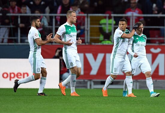 Football. Russian Football Premier League. Spartak vs. Akhmat
