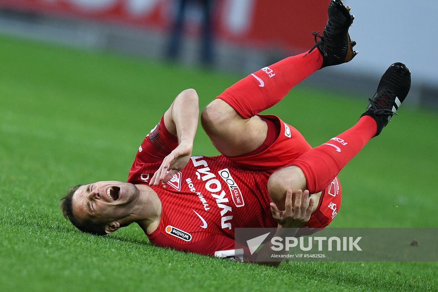 Football. Russian Football Premier League. Spartak vs. Akhmat