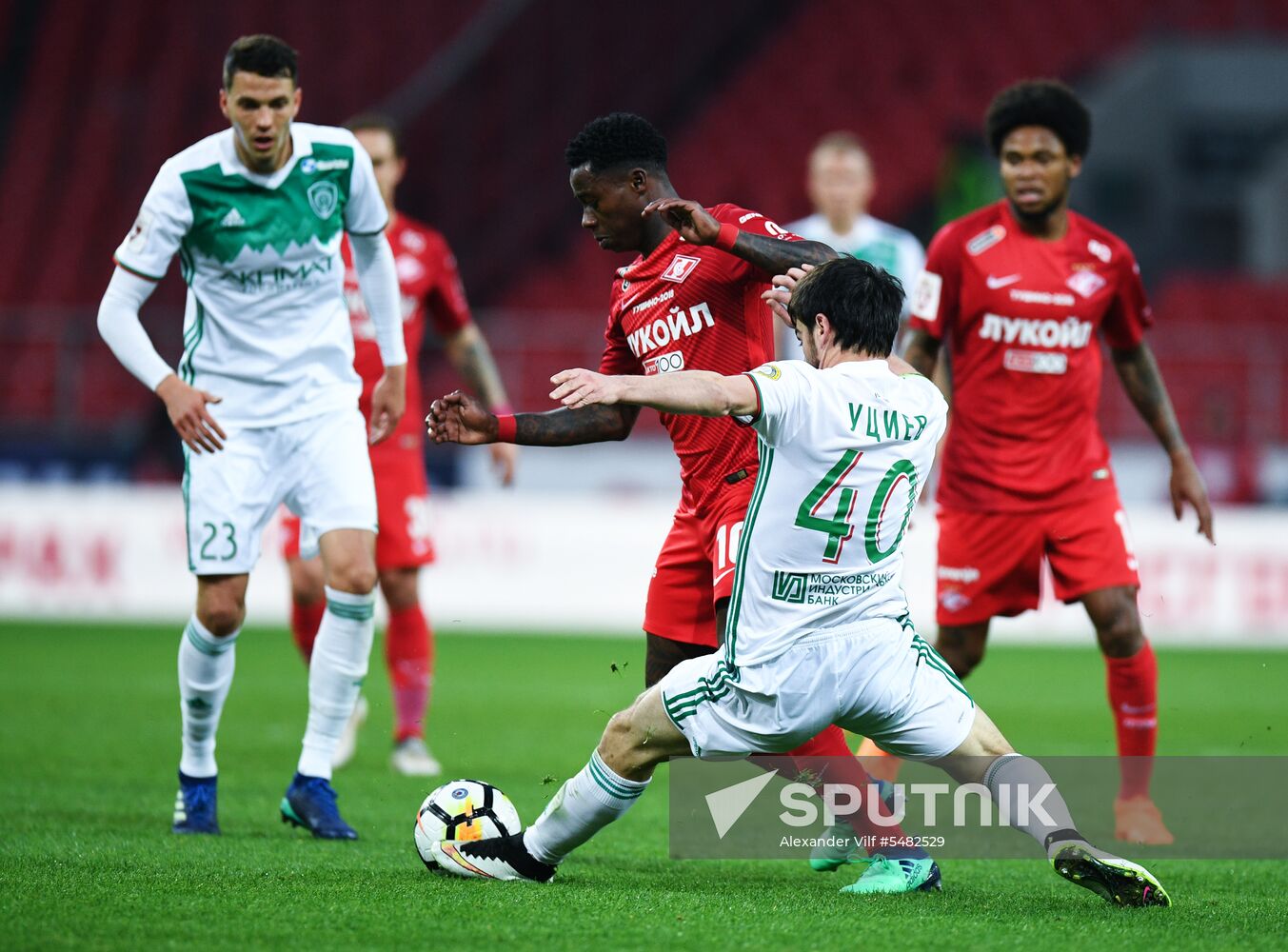 Football. Russian Football Premier League. Spartak vs. Akhmat
