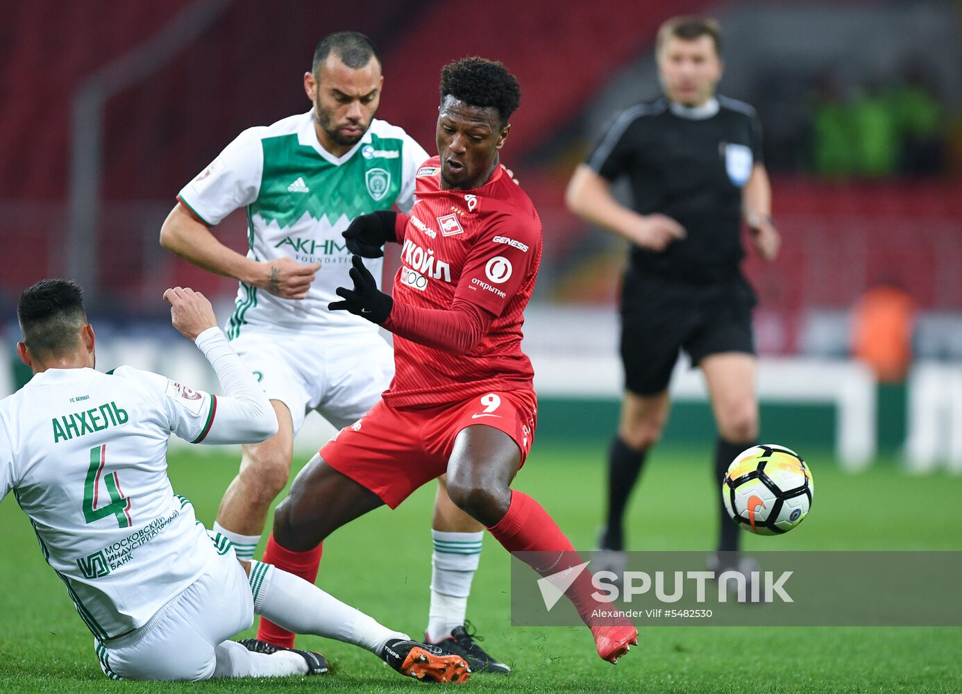 Football. Russian Football Premier League. Spartak vs. Akhmat