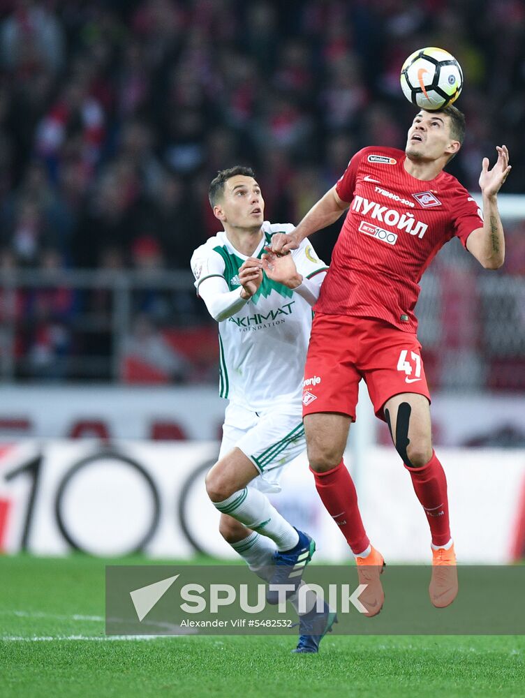 Football. Russian Football Premier League. Spartak vs. Akhmat