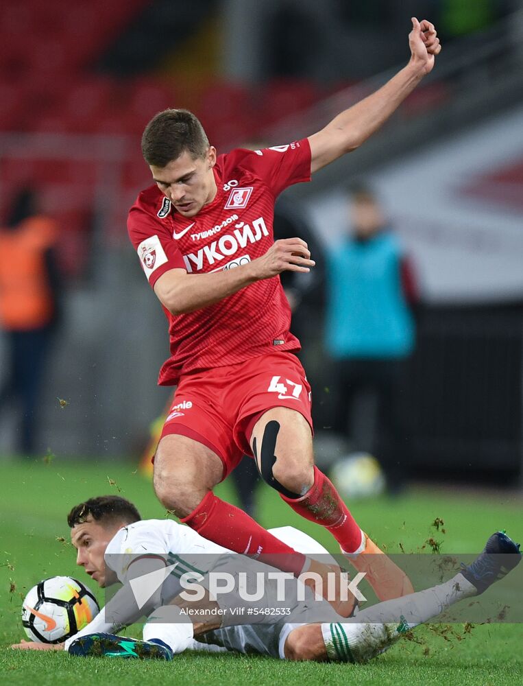 Football. Russian Football Premier League. Spartak vs. Akhmat