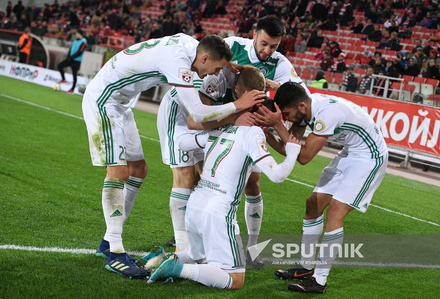 Football. Russian Football Premier League. Spartak vs. Akhmat