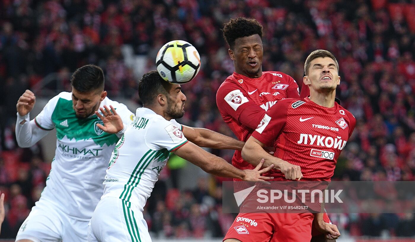 Football. Russian Football Premier League. Spartak vs. Akhmat