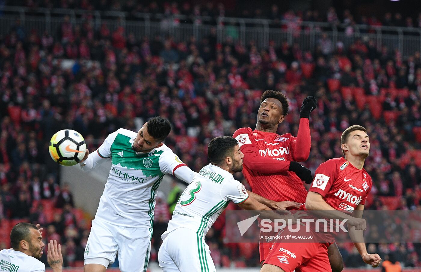 Football. Russian Football Premier League. Spartak vs. Akhmat