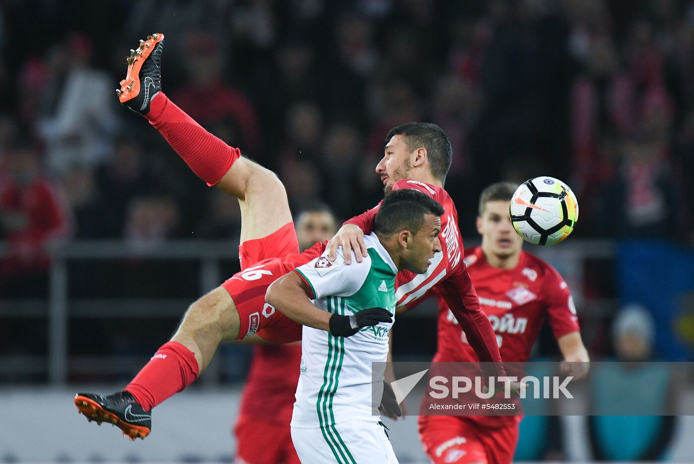 Football. Russian Football Premier League. Spartak vs. Akhmat