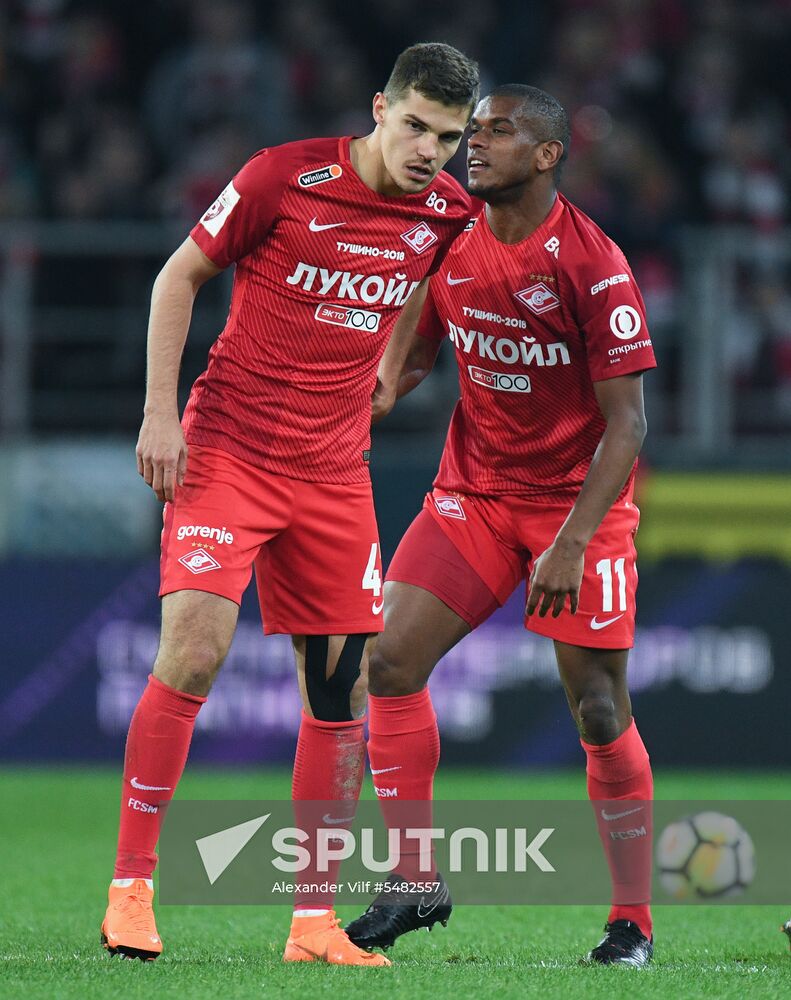 Football. Russian Football Premier League. Spartak vs. Akhmat