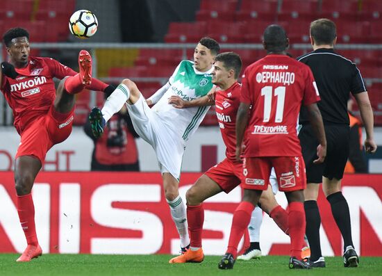 Football. Russian Football Premier League. Spartak vs. Akhmat