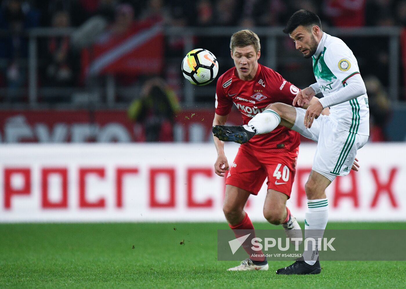 Football. Russian Football Premier League. Spartak vs. Akhmat