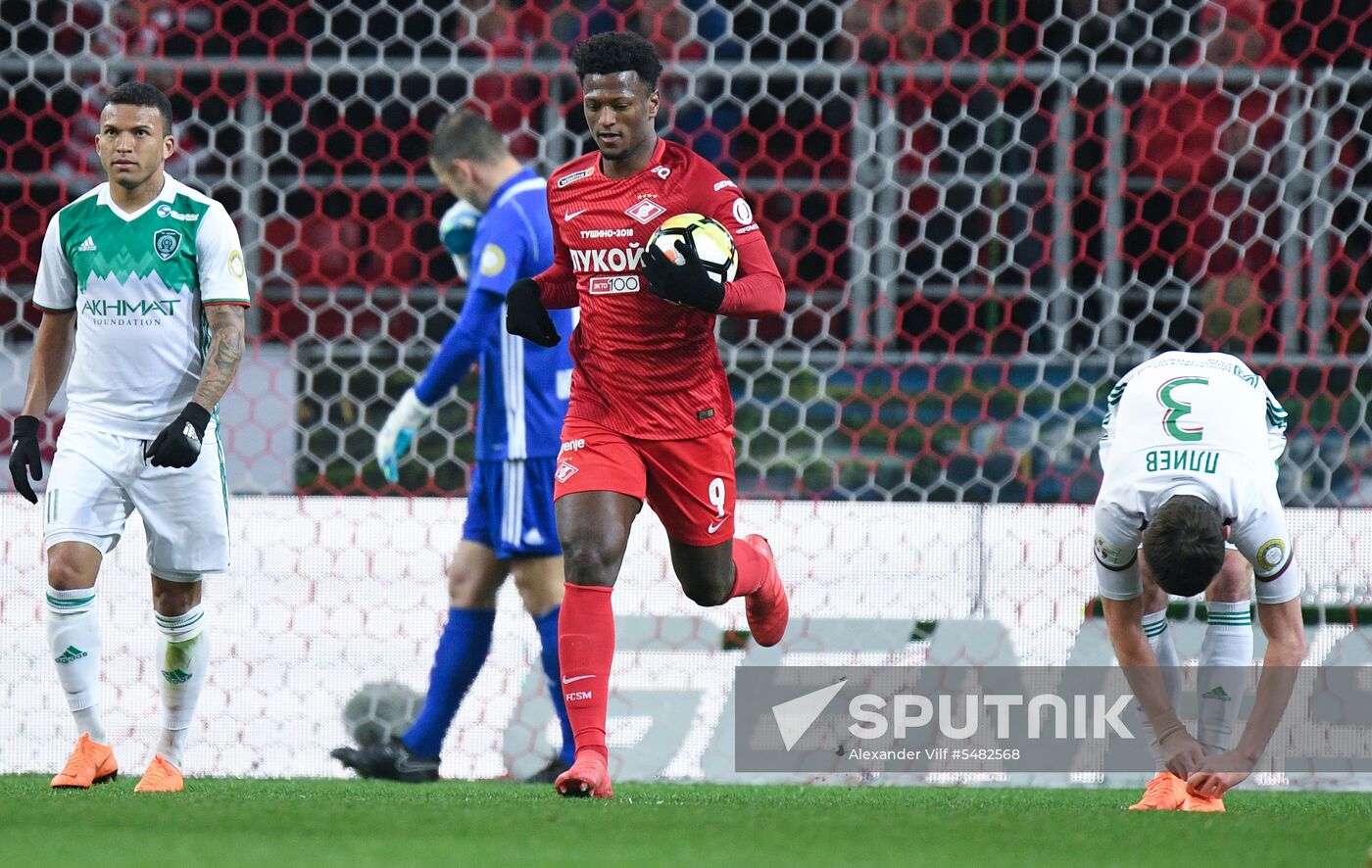 Football. Russian Football Premier League. Spartak vs. Akhmat