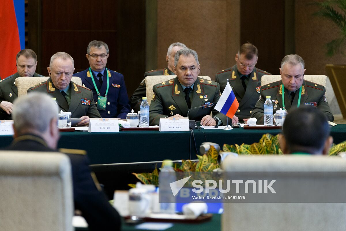 SCO Defense Ministers Meeting in China