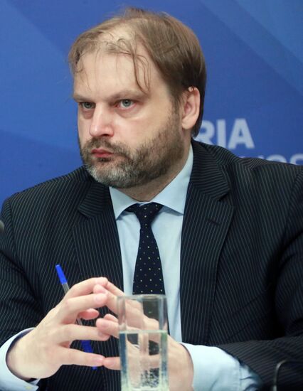 News conference on arrest of human rights defender Alexander Gaponenko by Latvian authorities